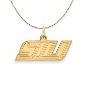 14k Yellow Gold Southern Illinois U. X-Sm 'SIU' Necklace - 16 In